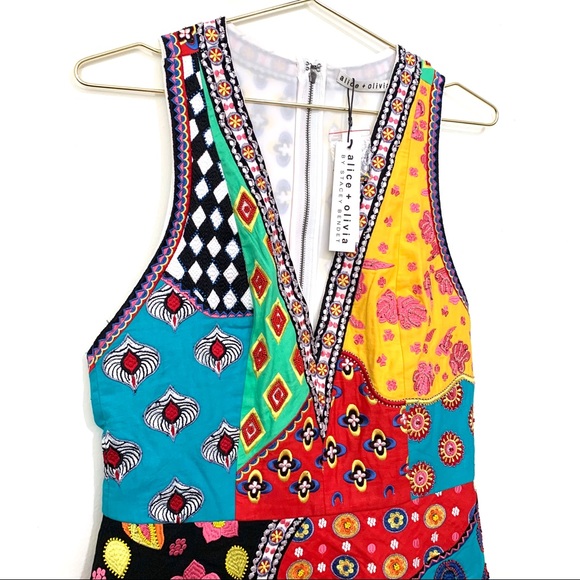 Alice + Olivia Tennie Racerback Mini Dress NWT-8 - Picture 4 of 16